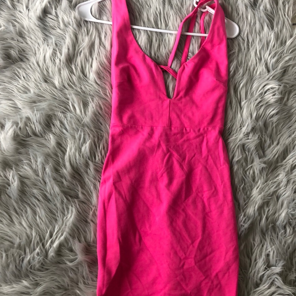 Midi Hot Pink dress S Love Culture